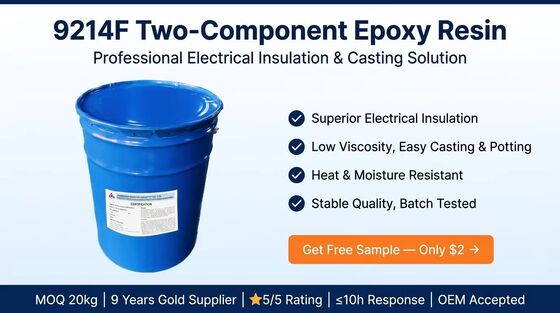 Nhựa Epoxy Cường độ điện môi Cao Co ngót Thấp cho Đúc chân không máy biến áp đo lường